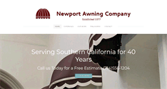 Desktop Screenshot of newportawning.com